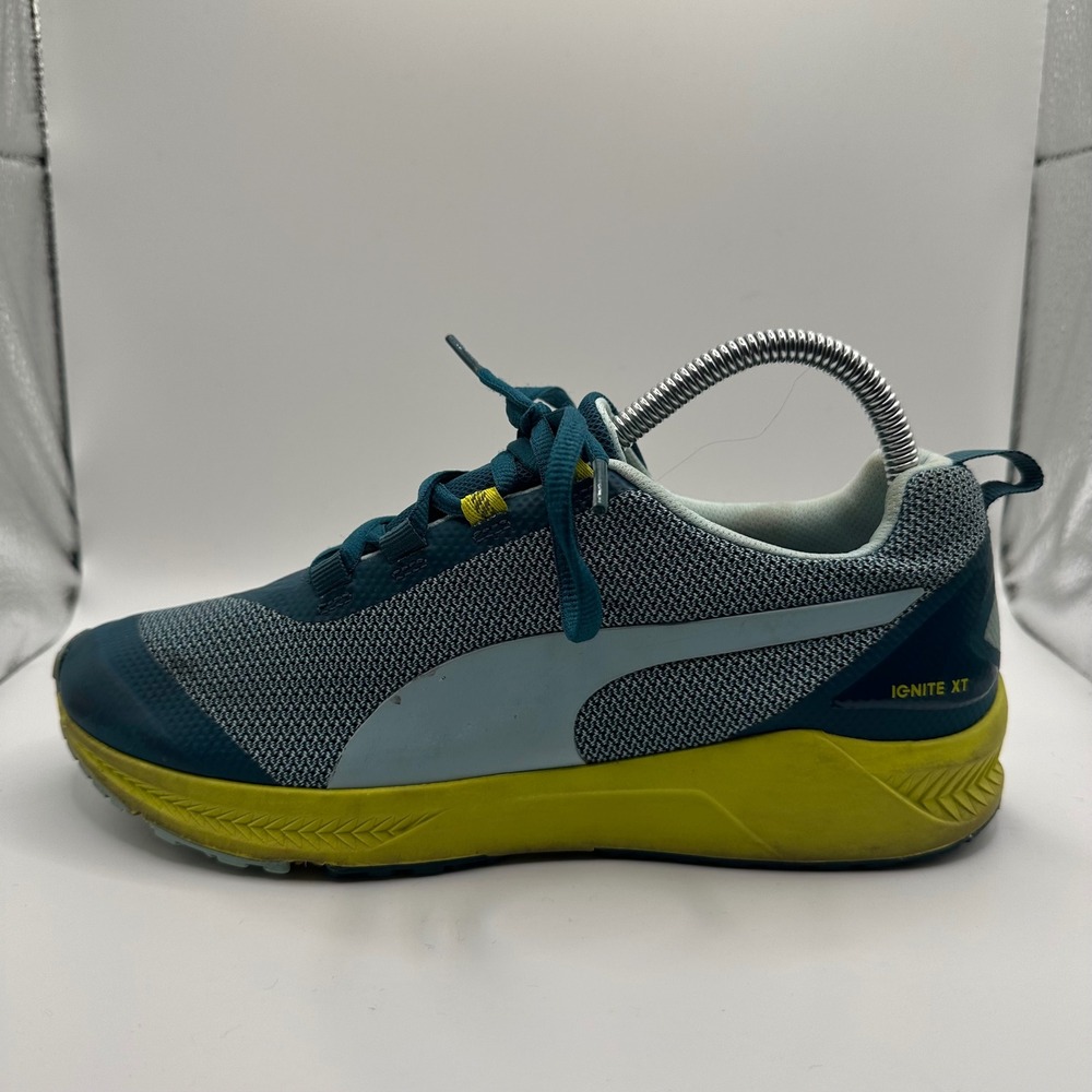 Puma Ignite XT Training Shoes Womens 8 Teal Yellow Good 188119-01